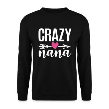 Nana Gifts - Unisex Pullover - Schwarz - Vorne - Alina (178cm) & Michal (187cm)