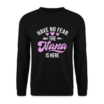 Nana Gifts - Unisex Pullover - Schwarz - Vorne - Alina (178cm) & Michal (187cm)