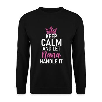 Nana Gifts - Unisex Pullover - Schwarz - Vorne - Alina (178cm) & Michal (187cm)