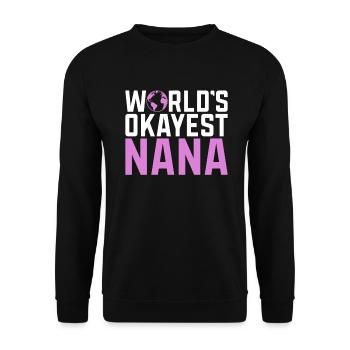 Nana Gifts - Unisex Sweatshirt - black - Front - Alina (178cm) & Michal (187cm)