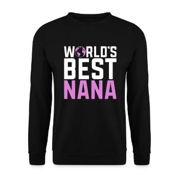 Nana Gifts - Unisex Pullover - Schwarz - Vorne - Alina (178cm) & Michal (187cm)