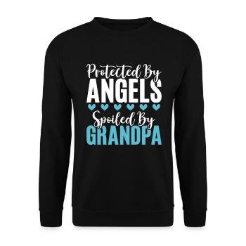 Granddaughter Gifts - Unisex Sweatshirt - black - Front - Alina (178cm) & Michal (187cm)
