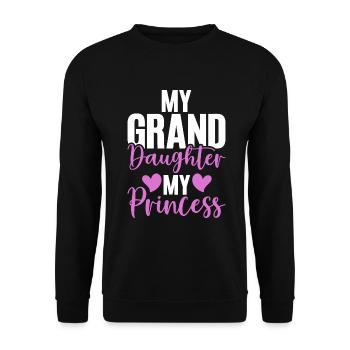 Cadeaux de petite-fille - Sweat-shirt Unisexe - noir - Devant - Alina (178cm) & Michal (187cm)