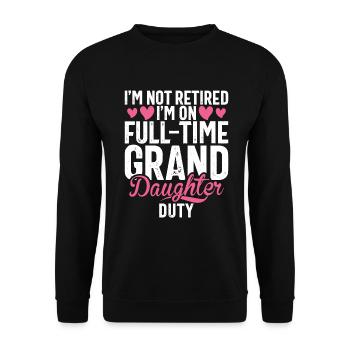 Cadeaux de petite-fille - Sweat-shirt Unisexe - noir - Devant - Alina (178cm) & Michal (187cm)