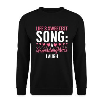 Cadeaux de petite-fille - Sweat-shirt Unisexe - noir - Devant - Alina (178cm) & Michal (187cm)