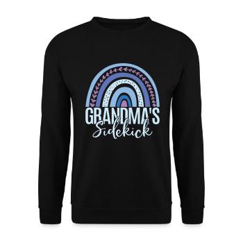 Granddaughter Gifts - Unisex Sweatshirt - black - Front - Alina (178cm) & Michal (187cm)