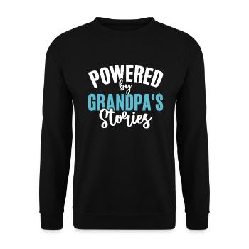 Granddaughter Gifts - Unisex Sweatshirt - black - Front - Alina (178cm) & Michal (187cm)