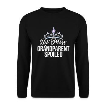 Granddaughter Gifts - Unisex Sweatshirt - black - Front - Alina (178cm) & Michal (187cm)