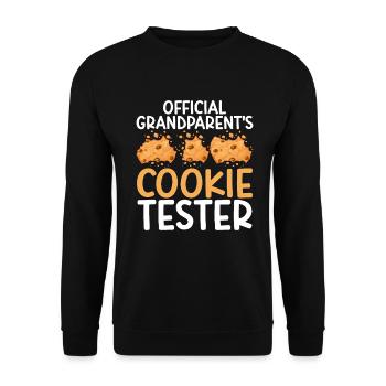 Granddaughter Gifts - Unisex Sweatshirt - black - Front - Alina (178cm) & Michal (187cm)