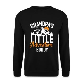 Granddaughter Gifts - Unisex Sweatshirt - black - Front - Alina (178cm) & Michal (187cm)
