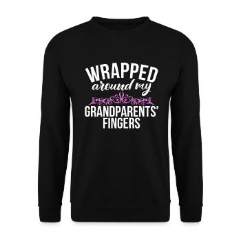 Granddaughter Gifts - Unisex Sweatshirt - black - Front - Alina (178cm) & Michal (187cm)