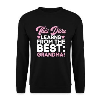 Cadeaux de petite-fille - Sweat-shirt Unisexe - noir - Devant - Alina (178cm) & Michal (187cm)