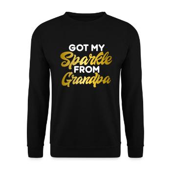 Granddaughter Gifts - Unisex Sweatshirt - black - Front - Alina (178cm) & Michal (187cm)