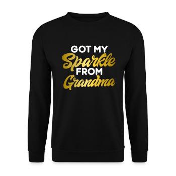 Granddaughter Gifts - Unisex Sweatshirt - black - Front - Alina (178cm) & Michal (187cm)