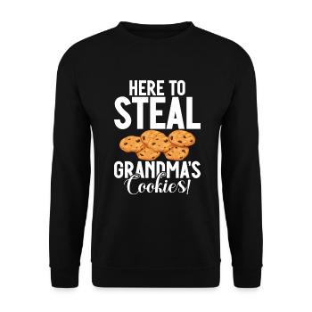 Granddaughter Gifts - Unisex Sweatshirt - black - Front - Alina (178cm) & Michal (187cm)