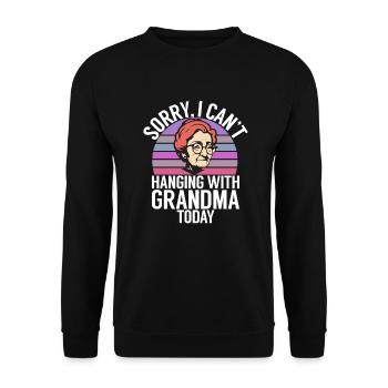 Granddaughter Gifts - Unisex Sweatshirt - black - Front - Alina (178cm) & Michal (187cm)