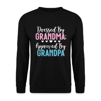 Granddaughter Gifts - Unisex Sweatshirt - black - Front - Alina (178cm) & Michal (187cm)