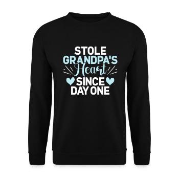 Granddaughter Gifts - Unisex Sweatshirt - black - Front - Alina (178cm) & Michal (187cm)