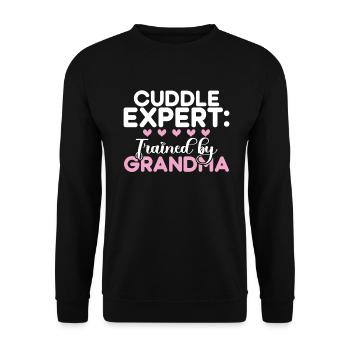 Granddaughter Gifts - Unisex Sweatshirt - black - Front - Alina (178cm) & Michal (187cm)