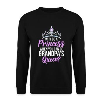 Granddaughter Gifts - Unisex Sweatshirt - black - Front - Alina (178cm) & Michal (187cm)