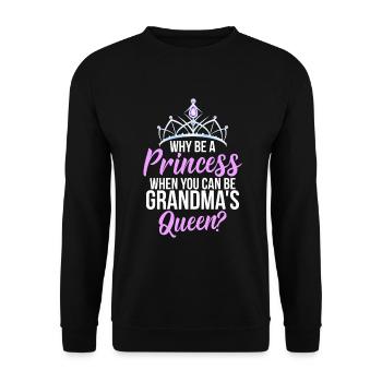 Granddaughter Gifts - Unisex Sweatshirt - black - Front - Alina (178cm) & Michal (187cm)