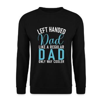 Left Handers Gifts - Unisex Pullover - Schwarz - Vorne - Alina (178cm) & Michal (187cm)
