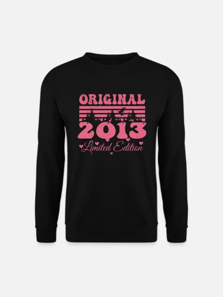Geschenk zum 11. Jubiläum 2013 Damen | Jahrgang 2013 - Unisex Pullover - Schwarz