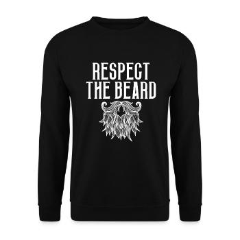 Giftidea Beard Men - Unisex Pullover - Schwarz - Vorne - Alina (178cm) & Michal (187cm)