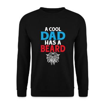 Giftidea Beard Men - Unisex Pullover - Schwarz - Vorne - Alina (178cm) & Michal (187cm)