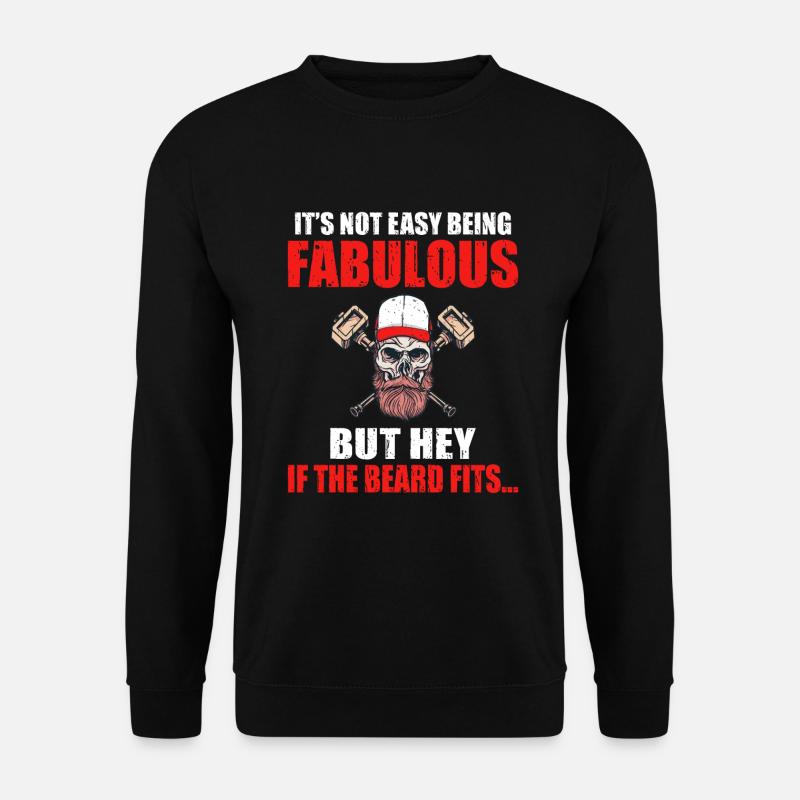 Giftidea Beard Men - Unisex Pullover - Schwarz