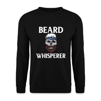 Giftidea Beard Men - Unisex Pullover - Schwarz - Vorne - Alina (178cm) & Michal (187cm)