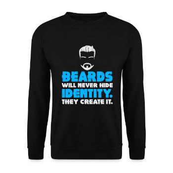 Giftidea Beard Men - Unisex Pullover - Schwarz - Vorne - Alina (178cm) & Michal (187cm)