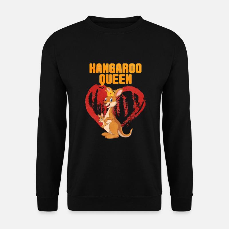 känguru - Unisex Pullover - Schwarz