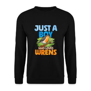 Troglodyte oiseau - Sweat-shirt Unisexe - noir - Devant - Alina (178cm) & Michal (187cm)