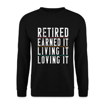 Cadeaux de retraite - Sweat-shirt Unisexe - noir - Devant - Alina (178cm) & Michal (187cm)