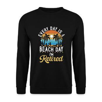 Cadeaux de retraite - Sweat-shirt Unisexe - noir - Devant - Alina (178cm) & Michal (187cm)