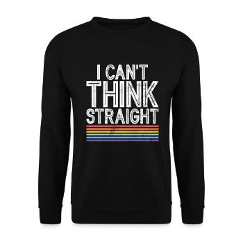 Lesbian Gifts - Unisex Pullover - Schwarz - Vorne - Alina (178cm) & Michal (187cm)