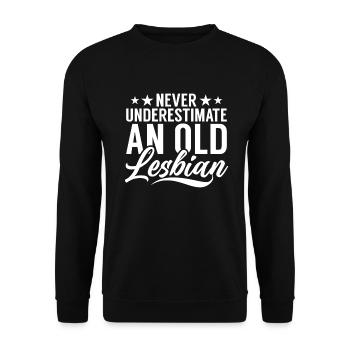 Lesbian Gifts - Unisex Pullover - Schwarz - Vorne - Alina (178cm) & Michal (187cm)