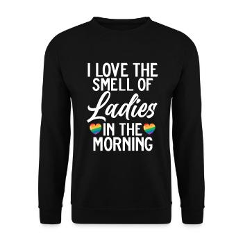 Lesbian Gifts - Unisex Pullover - Schwarz - Vorne - Alina (178cm) & Michal (187cm)
