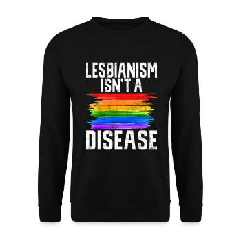 Lesbian Gifts - Unisex Pullover - Schwarz - Vorne - Alina (178cm) & Michal (187cm)