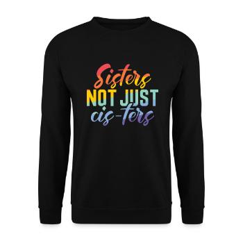 Lesbian Gifts - Unisex Pullover - Schwarz - Vorne - Alina (178cm) & Michal (187cm)
