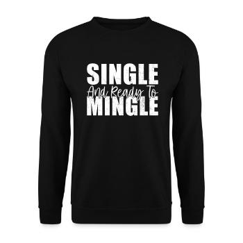 Single Gift - Unisex Sweatshirt - black - Front - Alina (178cm) & Michal (187cm)