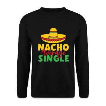 Single Gift - Unisex Sweatshirt - black - Front - Alina (178cm) & Michal (187cm)