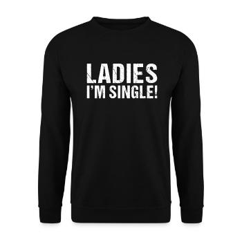 Single Gift - Unisex Sweatshirt - black - Front - Alina (178cm) & Michal (187cm)