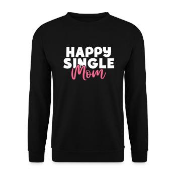Single Gift - Unisex Sweatshirt - black - Front - Alina (178cm) & Michal (187cm)
