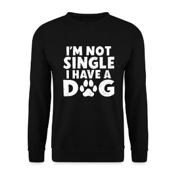 Single Gift - Unisex Sweatshirt - black - Front - Alina (178cm) & Michal (187cm)