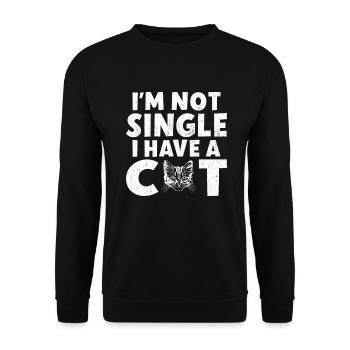 Single Gift - Unisex Sweatshirt - black - Front - Alina (178cm) & Michal (187cm)