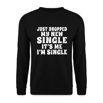 Single Gift - Unisex Sweatshirt - black - Front - Alina (178cm) & Michal (187cm)