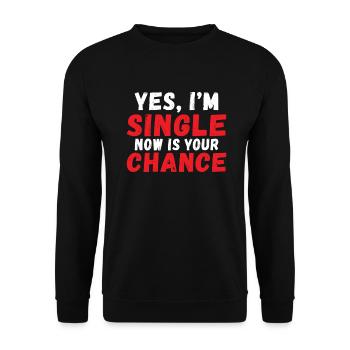 Single Gift - Unisex Sweatshirt - black - Front - Alina (178cm) & Michal (187cm)