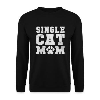 Single Gift - Unisex Sweatshirt - black - Front - Alina (178cm) & Michal (187cm)